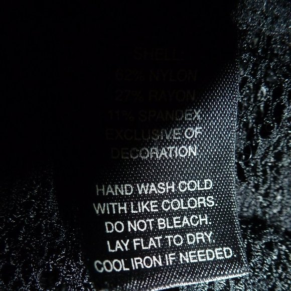 Sexy Stretchy Lace Short Sleeve Top, Size S - Picture 4 of 5